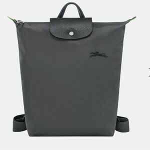 Longchamp Le Pliage Green Nylon Backpack – Graphite Gray (NWOT)